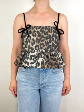 3D Jacquard Top in Leopard