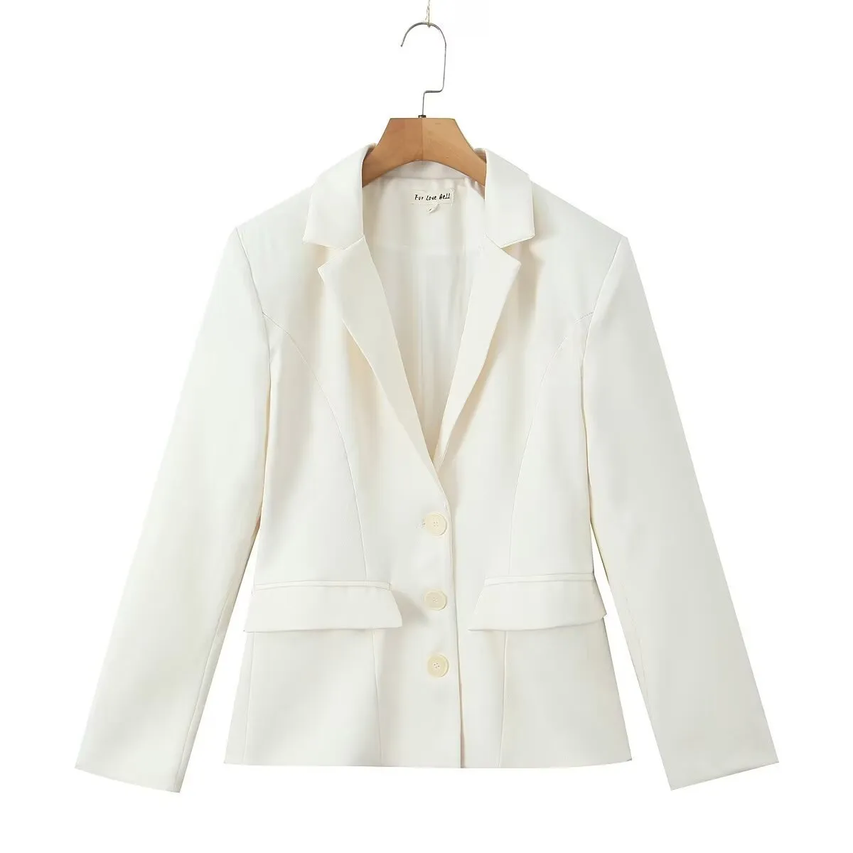 American Style Classic Blazer in Pure White Color Suit Jacket Size S, M, L