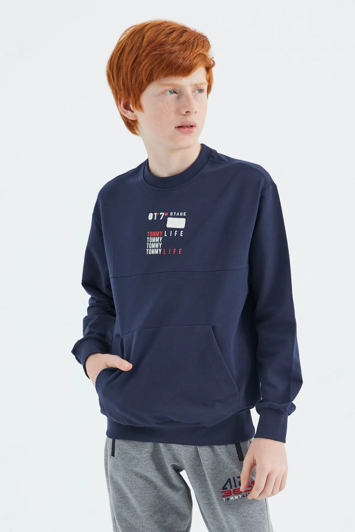 baskili erkek çocuk sweatshirt - 11175