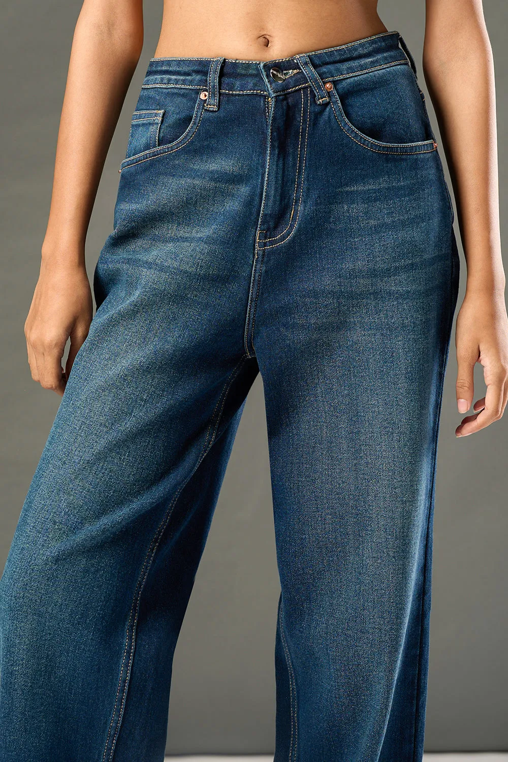 Blue Nova Straight Leg Jeans