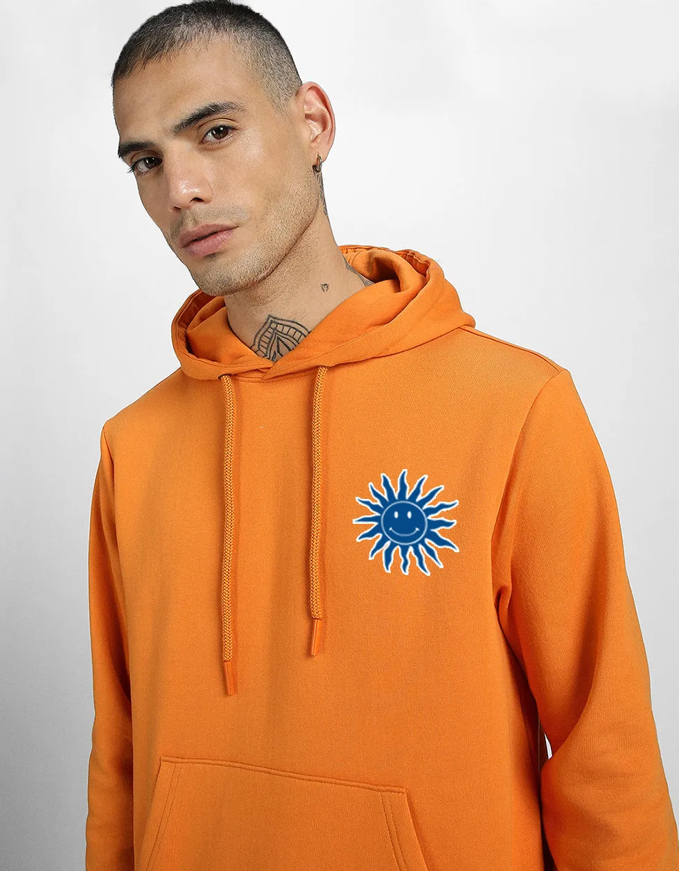 Brandy Bliss: Chic Orange Sun Men's Pullover