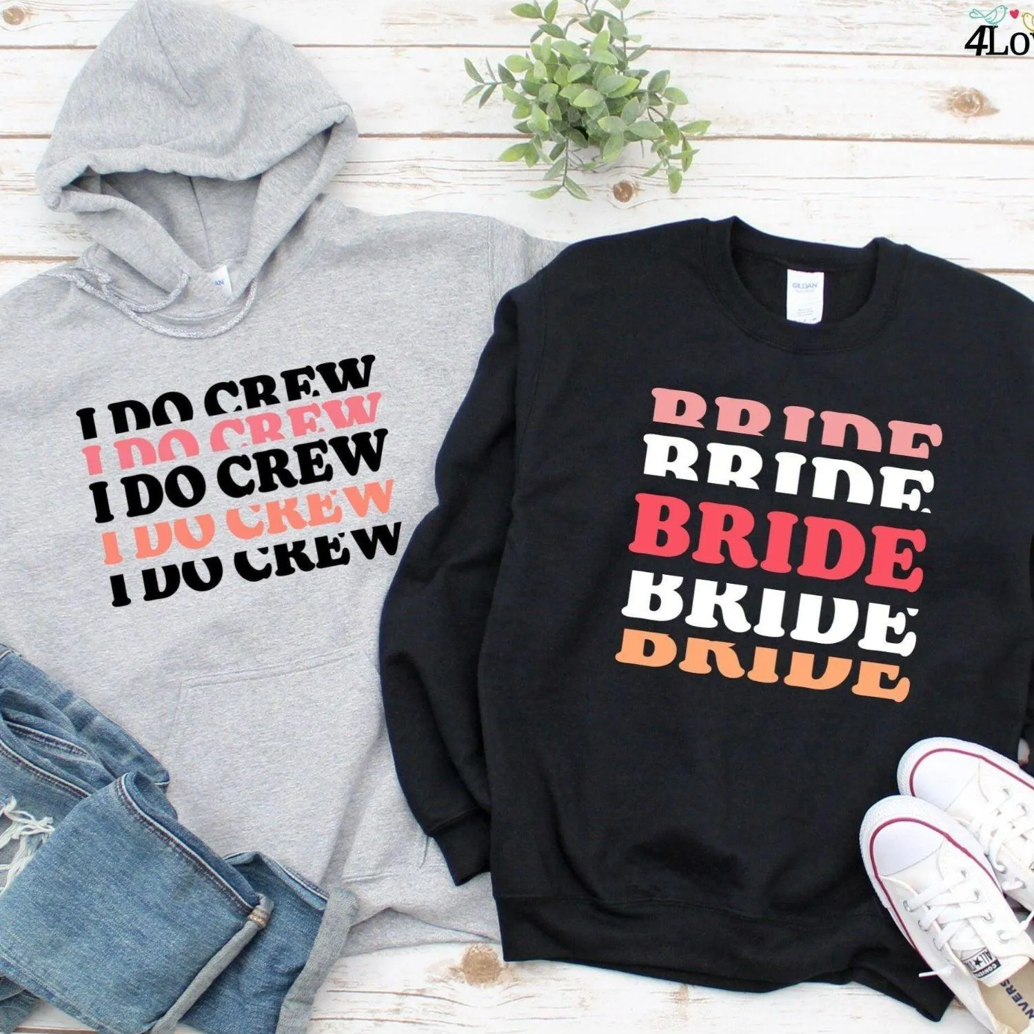 Bride & Groom Do Crew: Stylish Matching Outfits for Fab Wedding Ensemble!