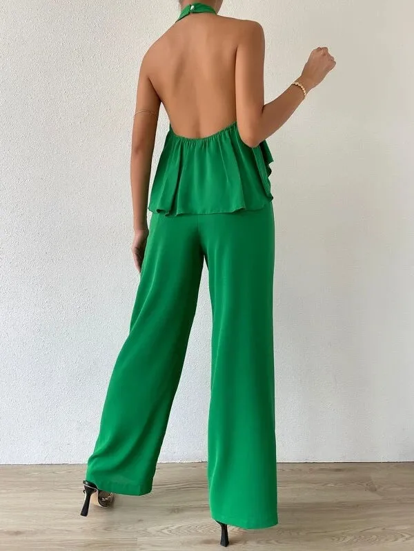 Chic Fashion Backless Set