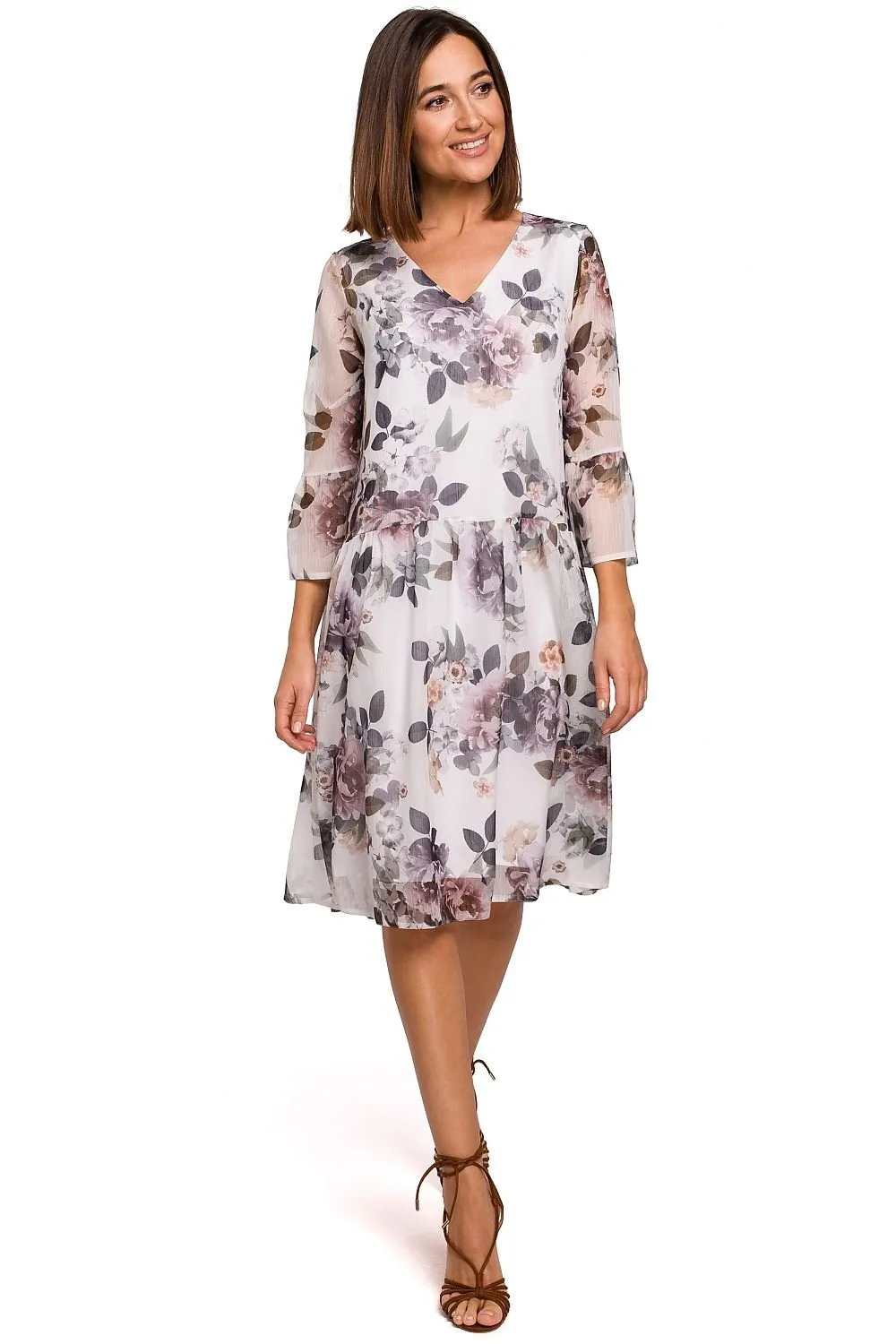 Chic Floral Chiffon Daydress