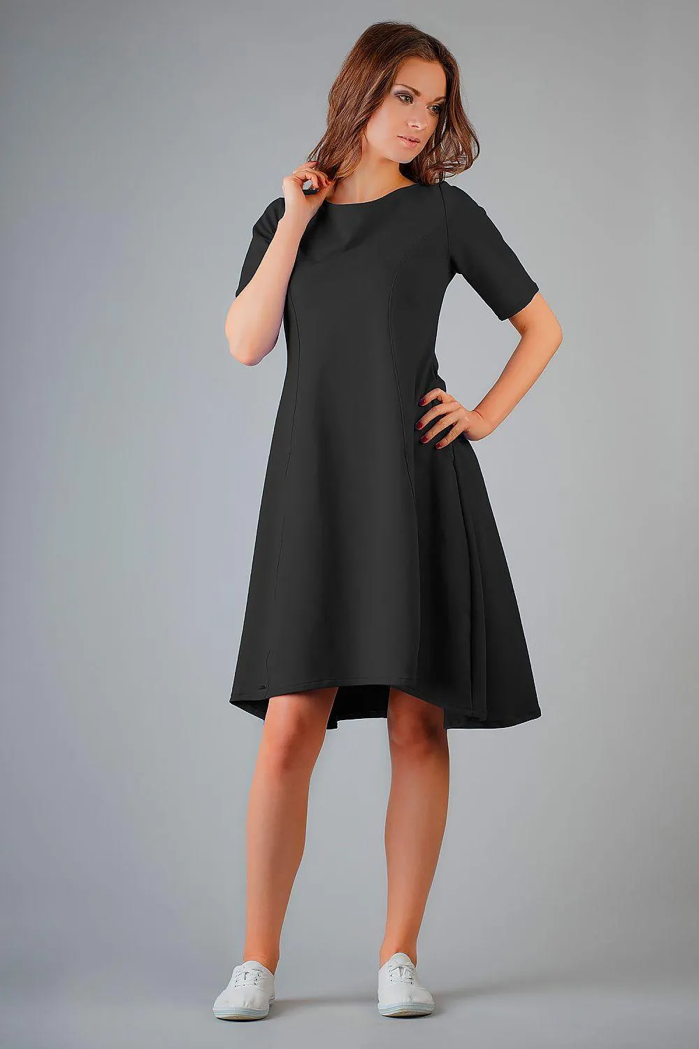 Chic French-Cut Flared Daydress - Tessita 41323