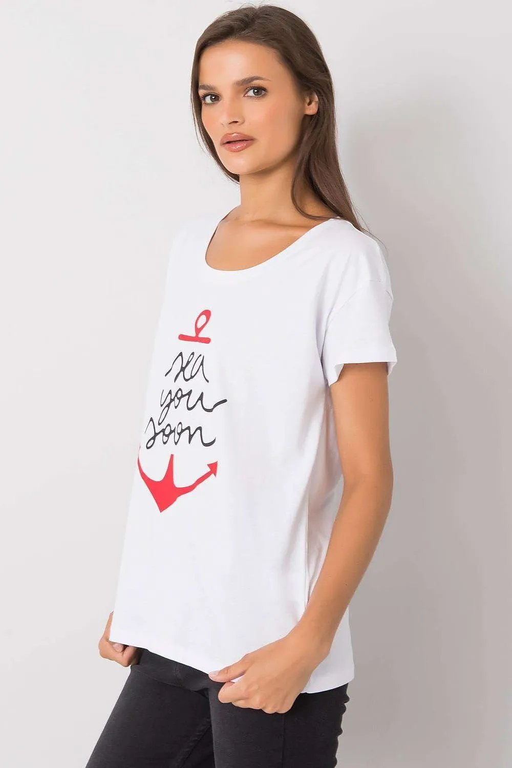 Chic Graphic Print Women's Top