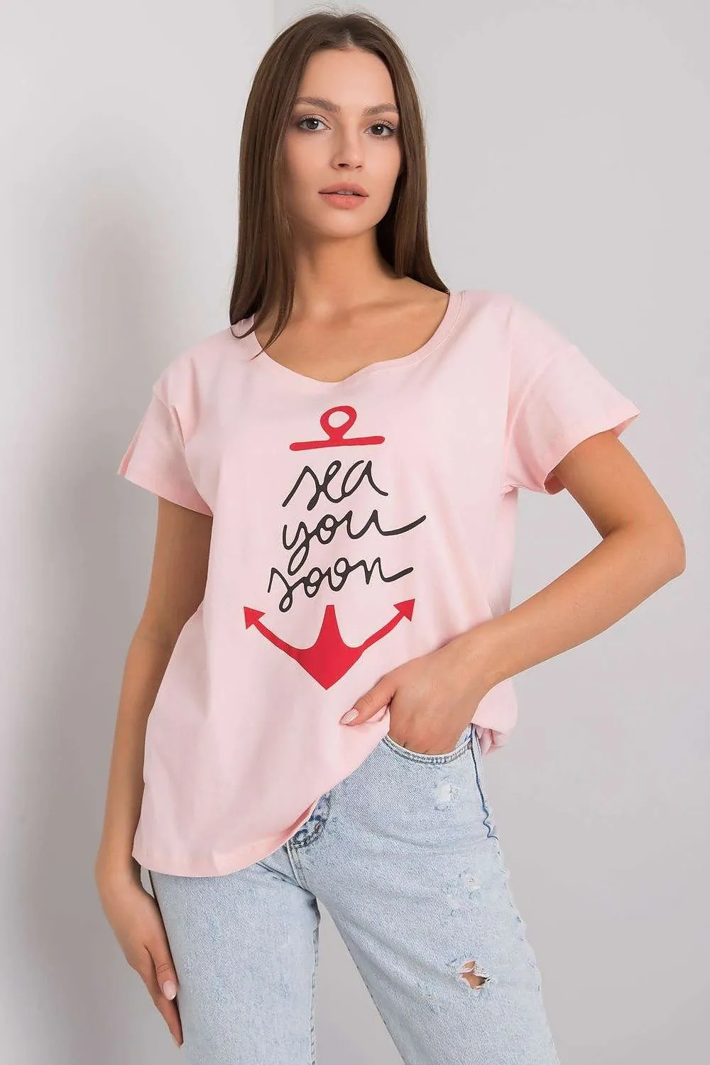 Chic Graphic Print Women's Top