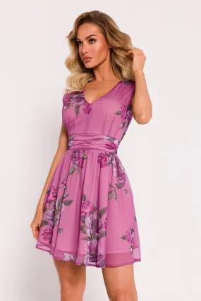 Chic Sleeveless Chiffon A-Line Mini Dress