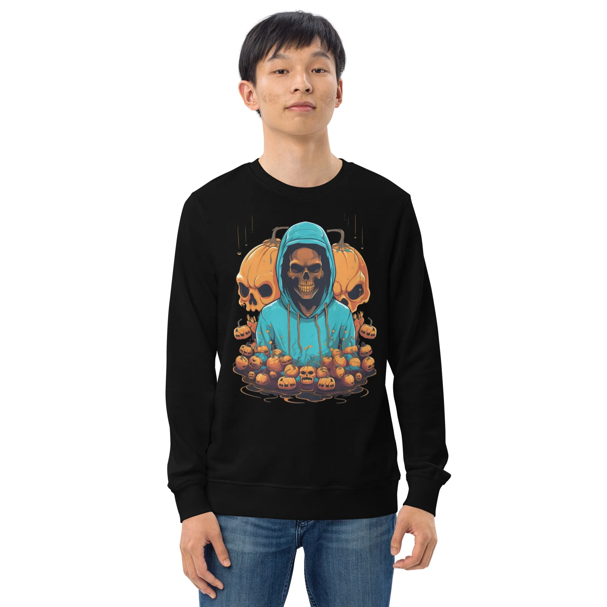 Embrace the Eerie with Halloween Skeleton Man Sweatshirts 001