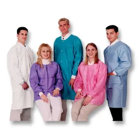 Extra-Safe SMS Lab Jacket Hip Length, Small, Washable, 10 per pack