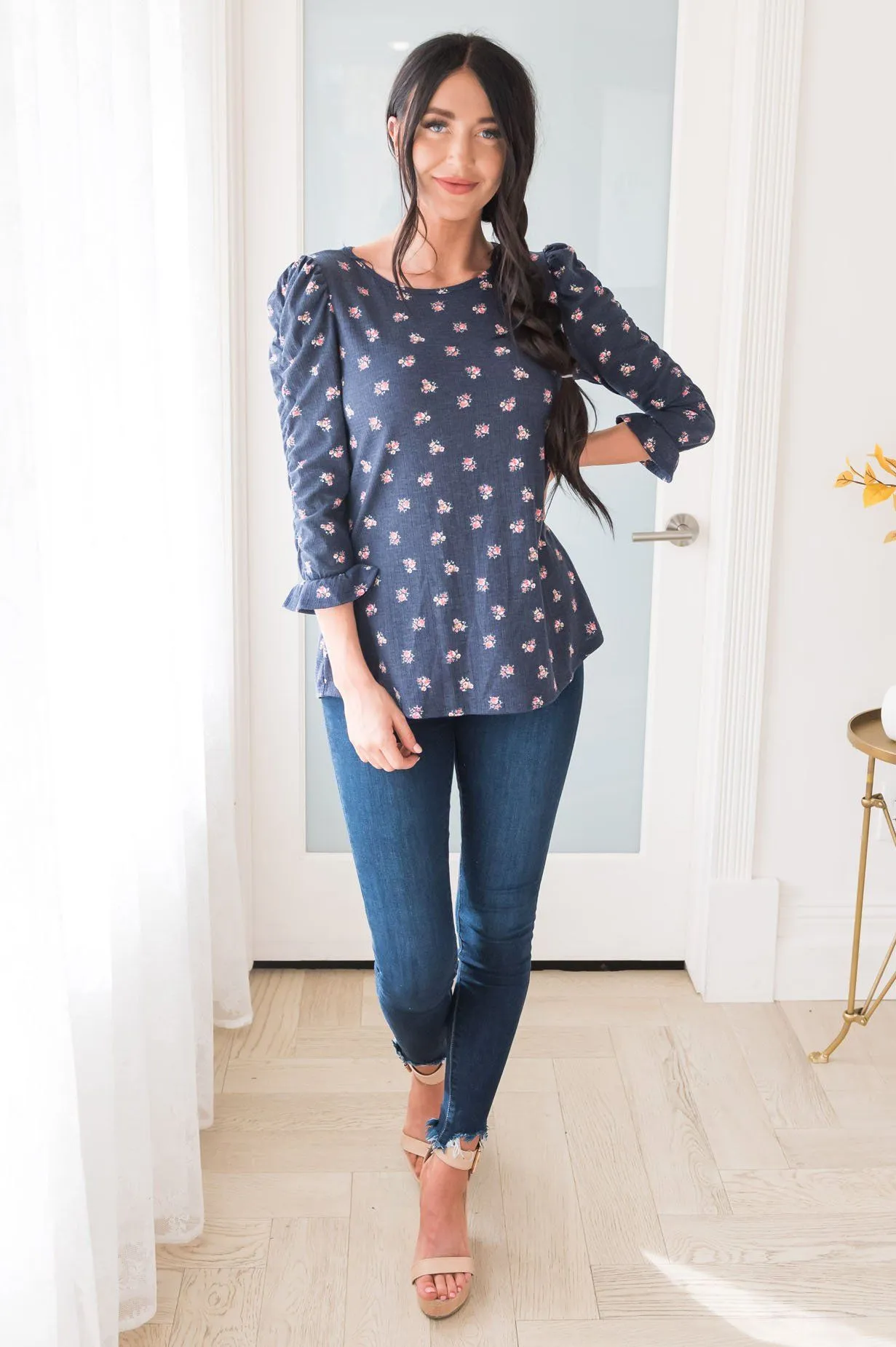 Fresh Blossoms Modest Blouse