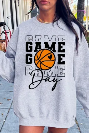 Game Day Basketball Graphic Fleece Sweatshirts