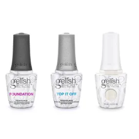 Gelish Combo - Base, Top & Champagne