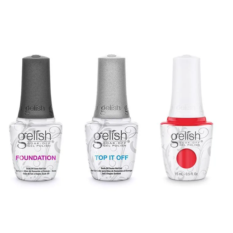 Gelish Combo - Base, Top & Tiger Blossom