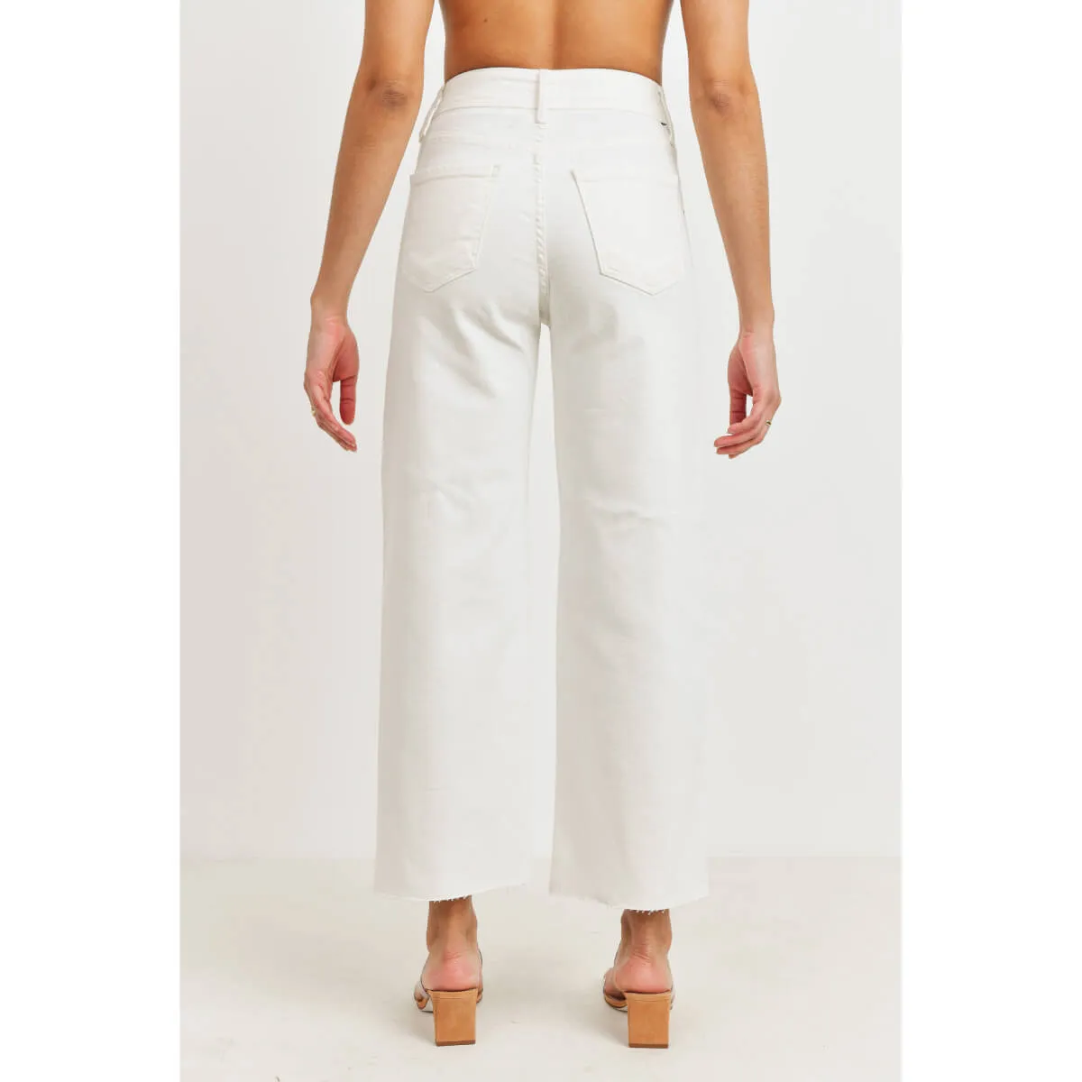 High Rise Utility Wide Leg Jeans