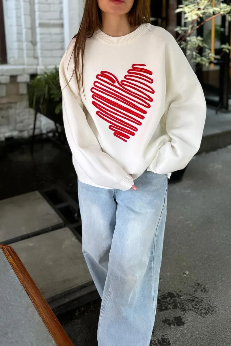 HWT1116 Heartfelt Statement Sweater