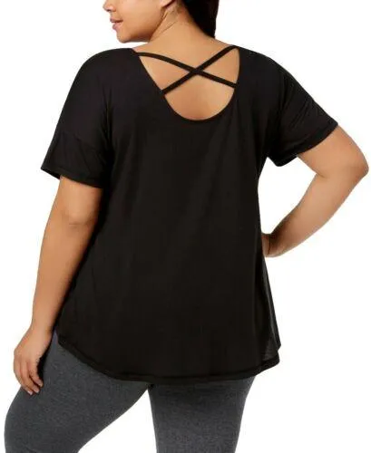 Ideology Womens Crisscross Back Top