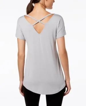 Ideology Womens Crisscross Back Top