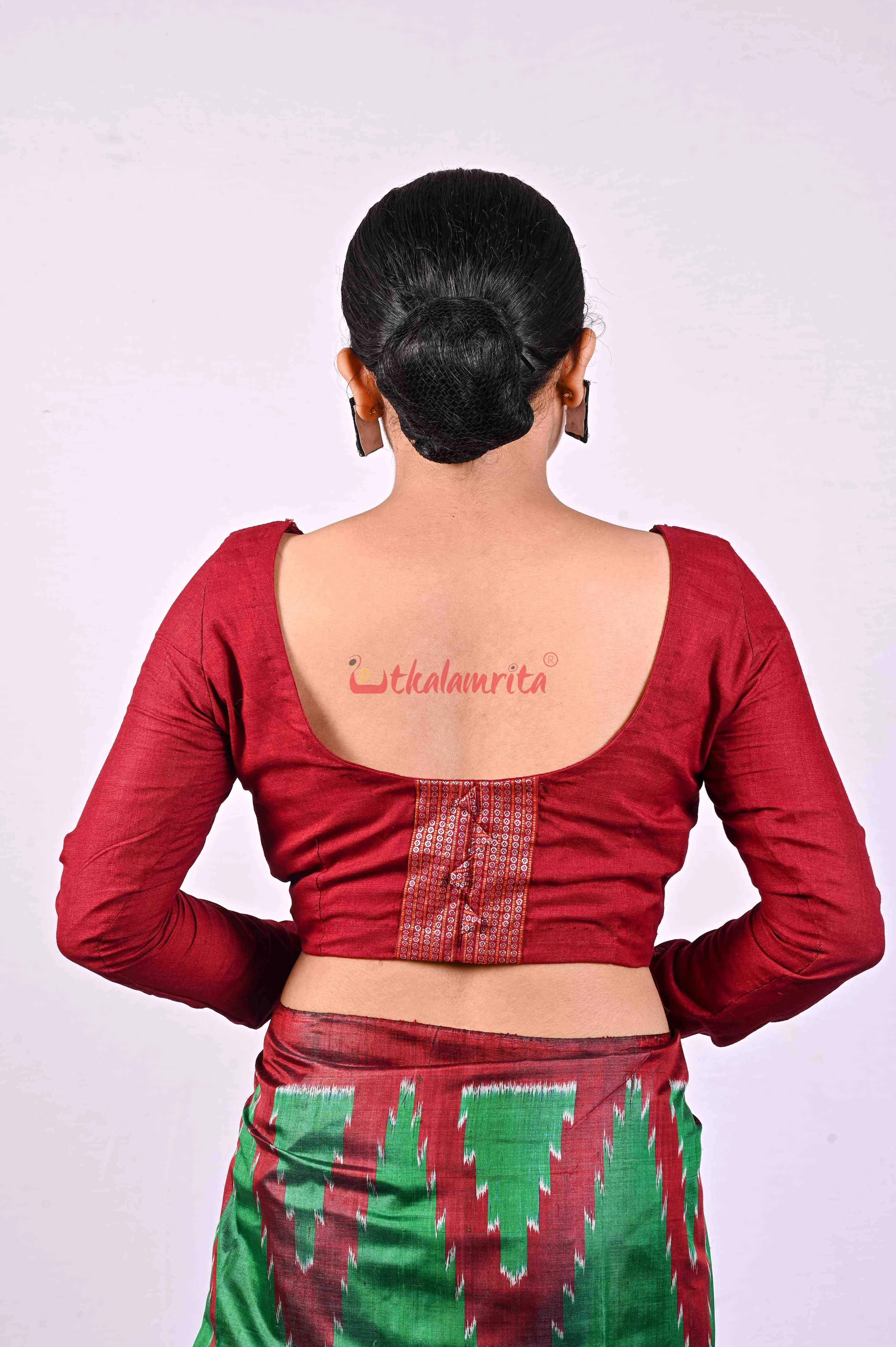 Maroon Full Hand (Blouse)