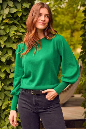 Merino Wool Crew Neck Jumper | Fern