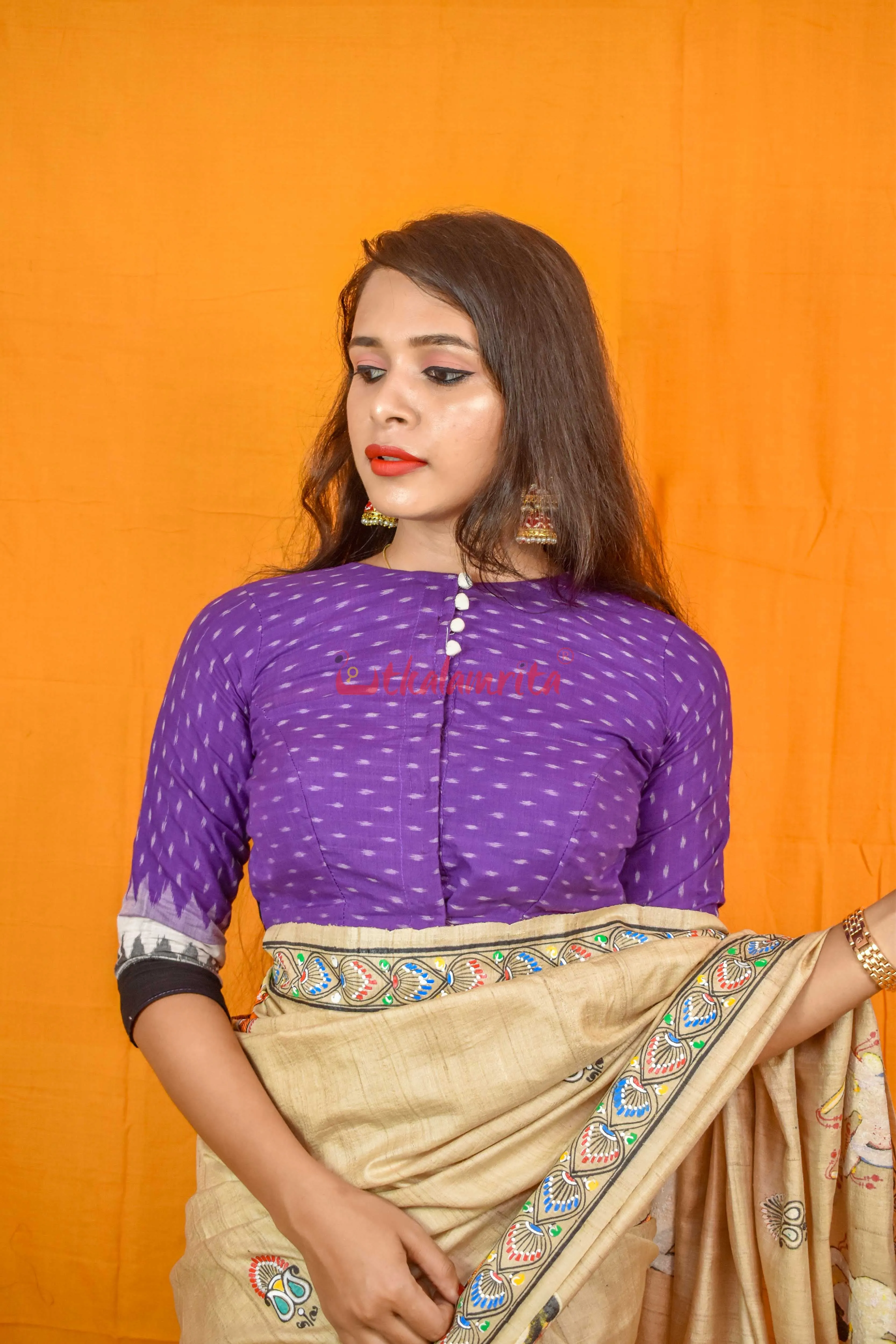 Purple Ghagara (Blouse)