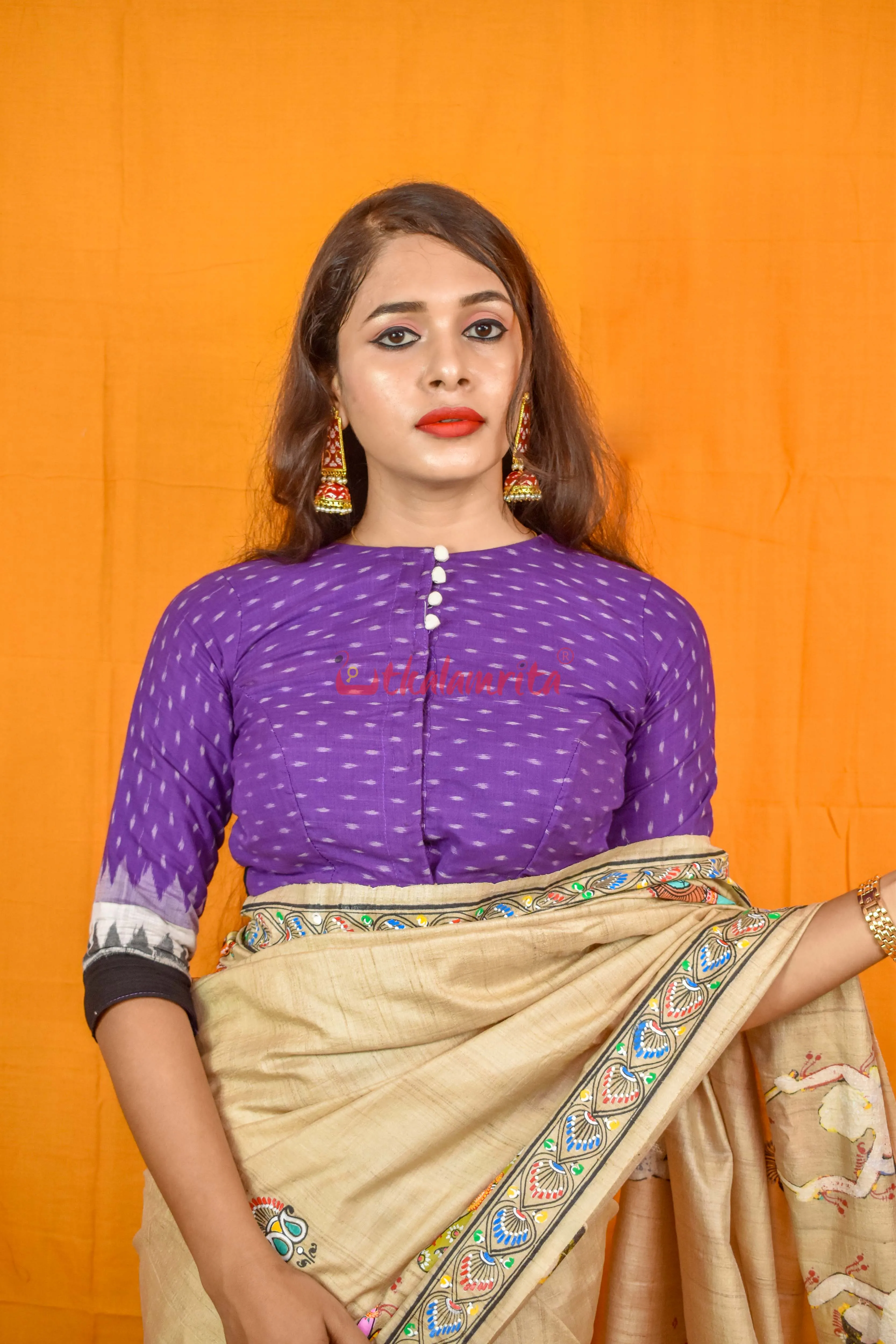 Purple Ghagara (Blouse)