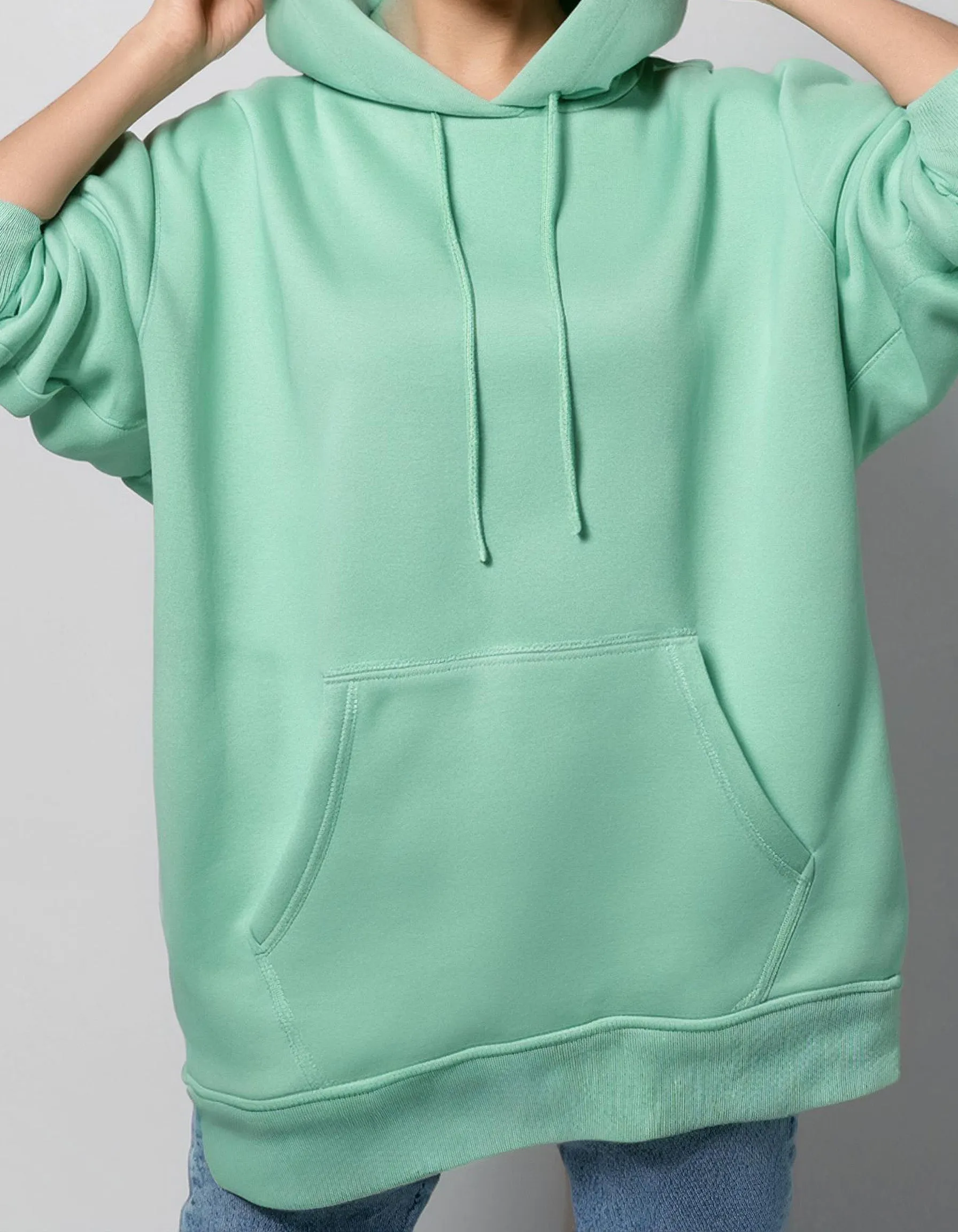 Seafoam Splash Mint Green Hoodie