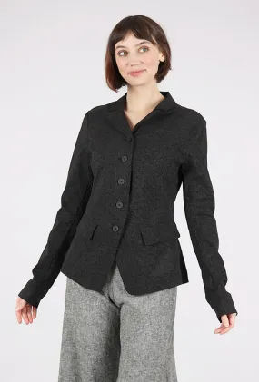 Signature Stretch Classic Blazer, Black Print