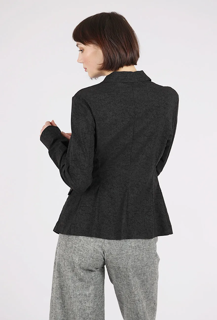 Signature Stretch Classic Blazer, Black Print