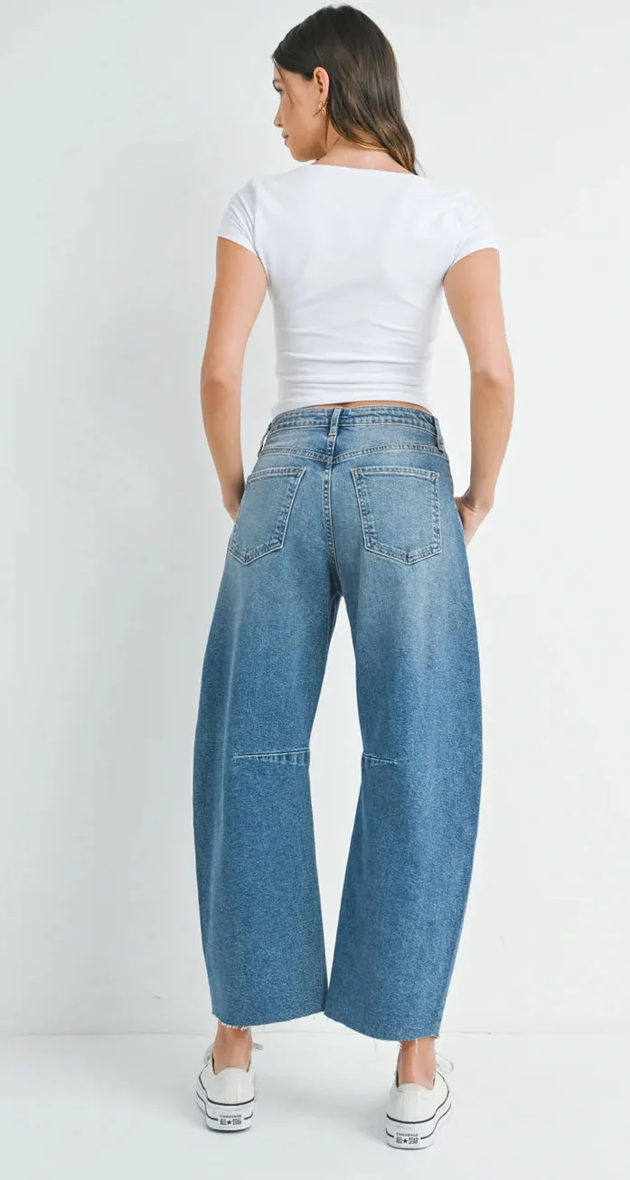 The Seamed Barrel Jean