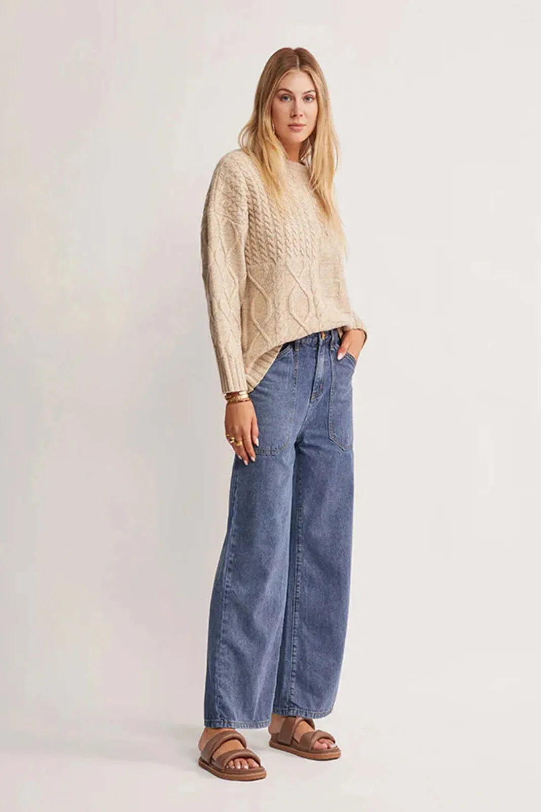 Water Lily Denim Pants ~ MOS the label