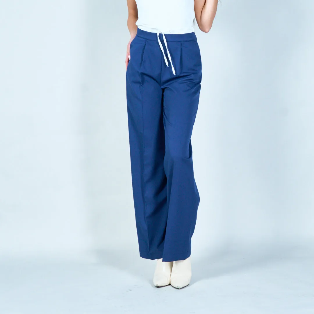 Wide-leg drawstring trousers wholesale