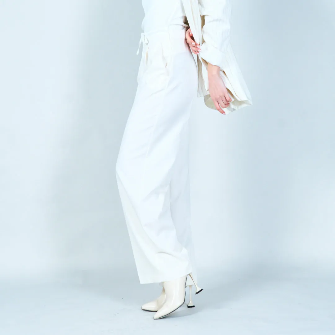 Wide-leg drawstring trousers wholesale