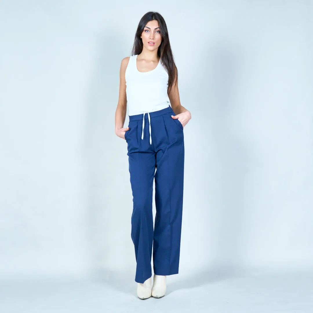 Wide-leg drawstring trousers wholesale