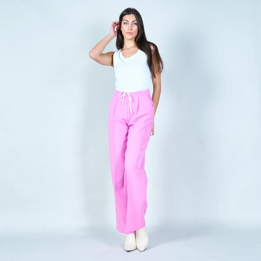 Wide-leg drawstring trousers wholesale