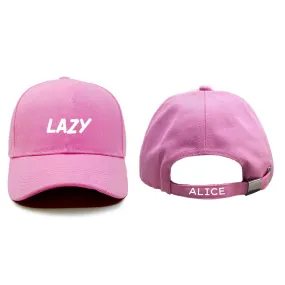 Women's Baseball Cap with Text - Pink