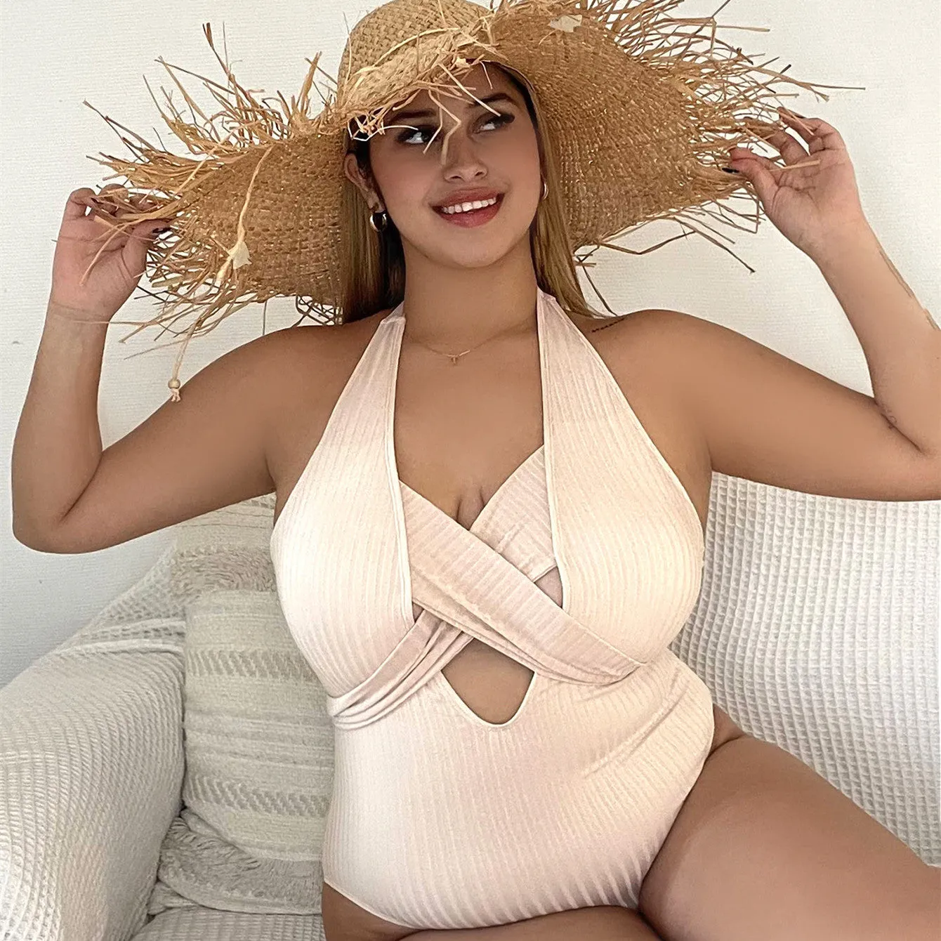 Women's Fashion Plus Size One Piece Swimwear